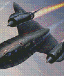 Lockheed SR 71 Blackbird Diamond Painting