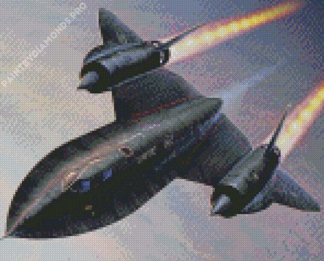 Lockheed SR 71 Blackbird Diamond Painting