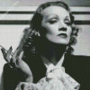 Marlene Dietrich Actress Smoking Cigarette Diamond Painting