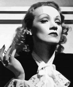 Marlene Dietrich Actress Smoking Cigarette Diamond Painting