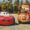 Mater And Lightning McQueen Cars By Diamond Painting