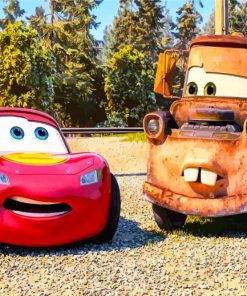 Mater And Lightning McQueen Cars By Diamond Painting