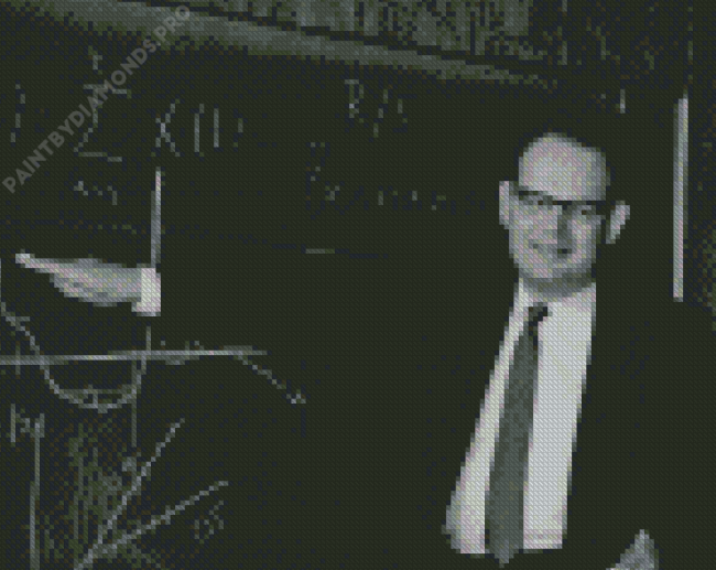 Mathematician Benoit Mandelbrot Diamond Painting