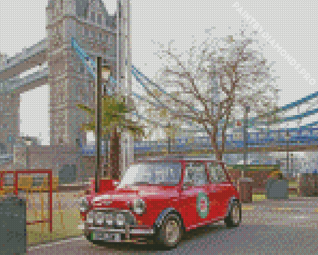 Mini Car London Diamond Painting