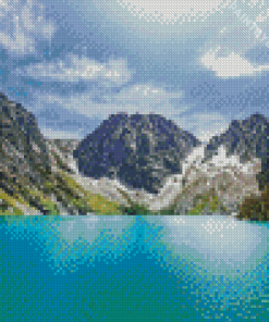 Mountains Lake Diamond Painting