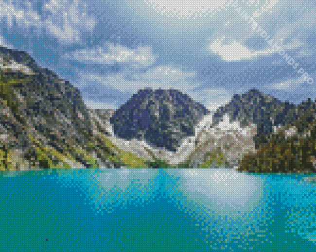 Mountains Lake Diamond Painting