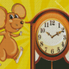 Mouse Clock Diamond Painting