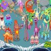 My Singing Monsters Game Characters Diamond Painting