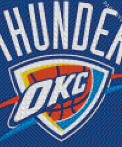 Okc Thunder Logo Diamond Painting