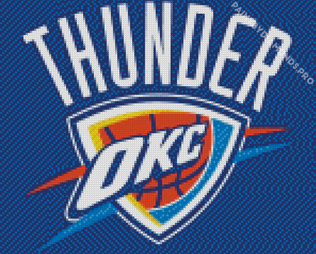 Okc Thunder Logo Diamond Painting