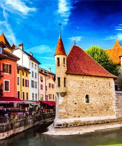 Old Annecy France Diamond Painting