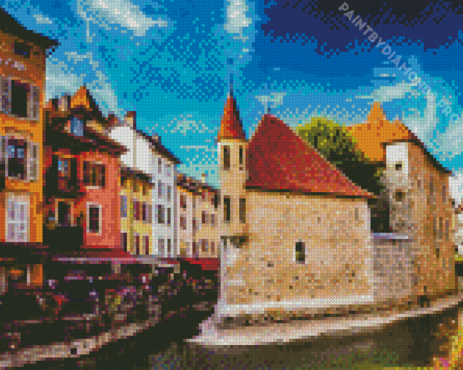 Old Annecy France Diamond Painting