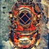 Old Diving Helmet Diamond Painting