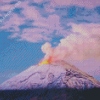 Popocatepetl At Night Diamond Painting