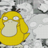 Psyduck Monochrome Art Diamond Painting