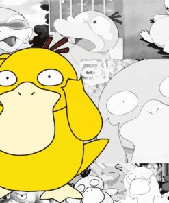 Psyduck Monochrome Art Diamond Painting