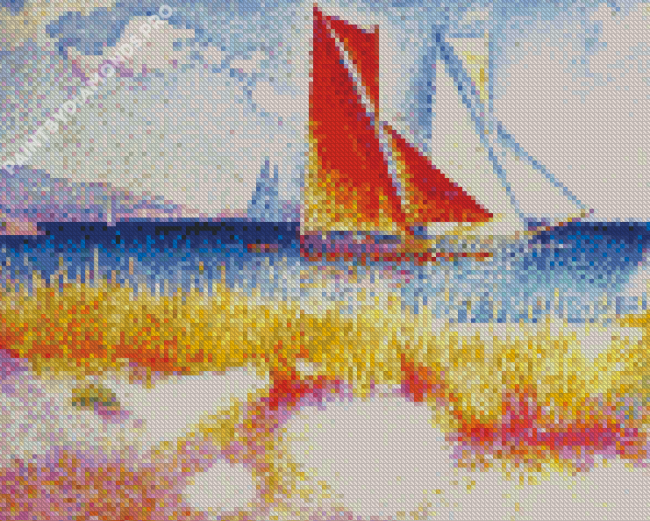 Regatta By Henri Edmond Cross Diamond Painting