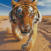 Running Tiger Diamond Painting