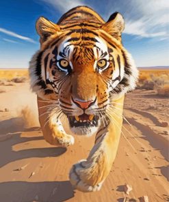 Running Tiger Diamond Painting