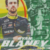 Ryan Blaney Illustration Poster Diamond Painting