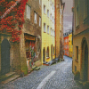 Salzburg Austria Old Town Streets Diamond Painting