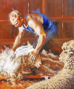 Shearing Diamond Painting