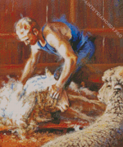 Shearing Diamond Painting