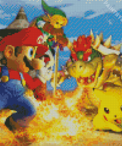 Super Smash Bros Diamond Painting