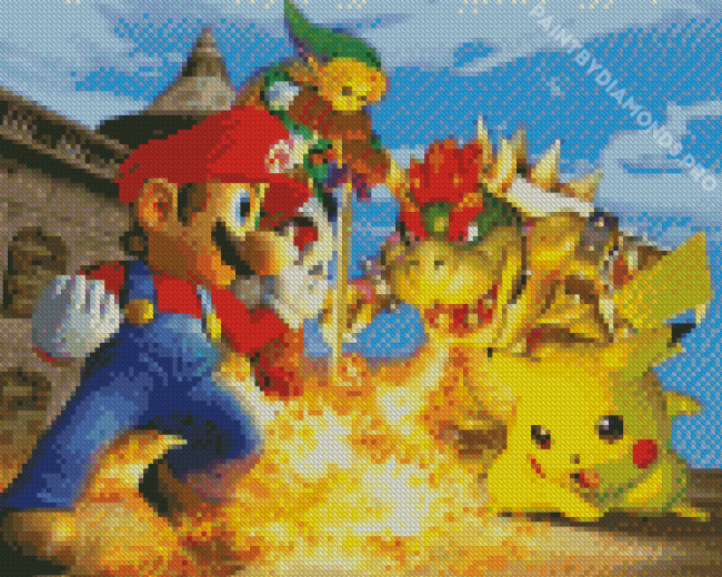 Super Smash Bros Diamond Painting