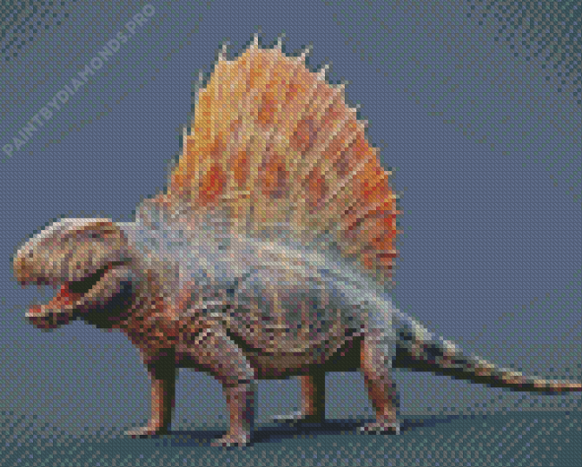 Synapsid Dimetrodon Diamond Painting