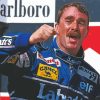 The Car Driver Nigel Mansell Diamond Painting