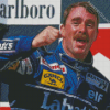 The Car Driver Nigel Mansell Diamond Painting