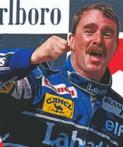 The Car Driver Nigel Mansell Diamond Painting