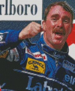 The Car Driver Nigel Mansell Diamond Painting