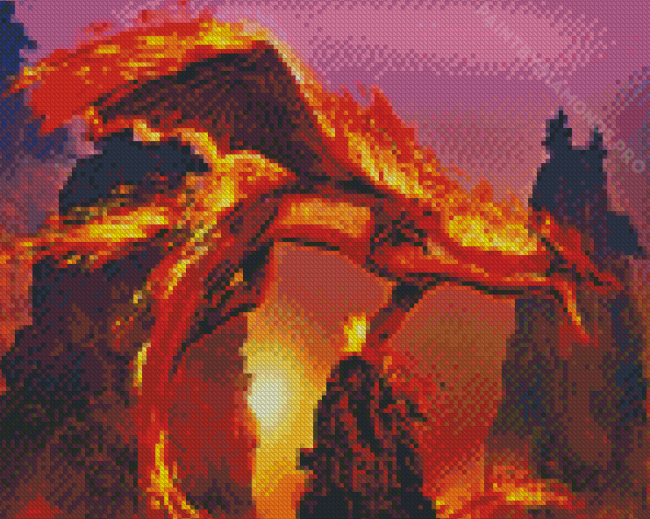 The Fire Dragon Diamond Painting