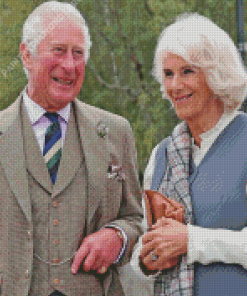 The Queen Camilla With King Charles Diamond Painting