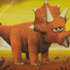 Triceratops Dinosaur Art Diamond Painting