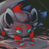 Zorua Water Reflection Diamond Painting