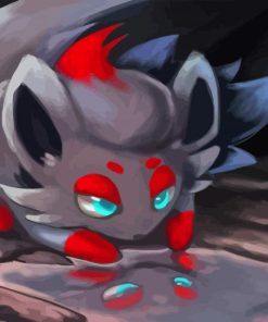 Zorua Water Reflection Diamond Painting