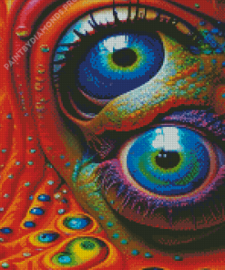 Abstract Eyes Diamond Painting