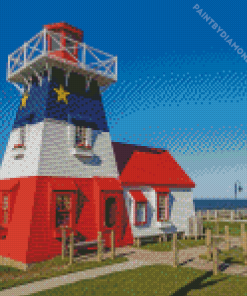 Aesthetic Lighthouse Acadian Diamond Painting