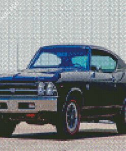 Black 69 Chevrolet Ss Diamond Painting