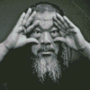 Black And White Ai Weiwei Diamond Painting