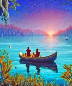 Boat Couple Diamond Painting