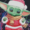 Christmas Baby Yoda Santa Diamond Painting