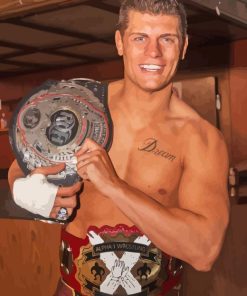 Cody Rhodes Wrestler Diamond Painting