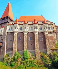 Corvin Hunyadi Castle Transylvania Romania Diamond Painting