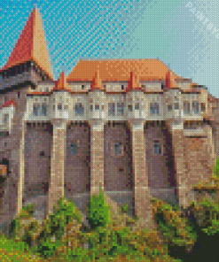 Corvin Hunyadi Castle Transylvania Romania Diamond Painting