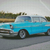 Cyan 1957 Chevrolet Belair Diamond Painting