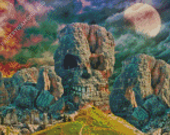 Fantasy Skull Landscape Diamond Painting